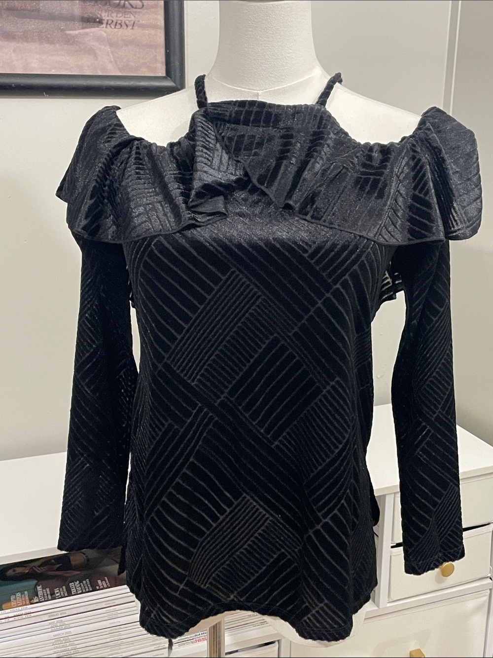 Love Scarlett Cold Shoulder Blouse (XS)